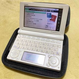 カシオ(CASIO)のCACIOカシオ電子辞書 EX-word ホワイト（電池、USBケーブル付属）(その他)