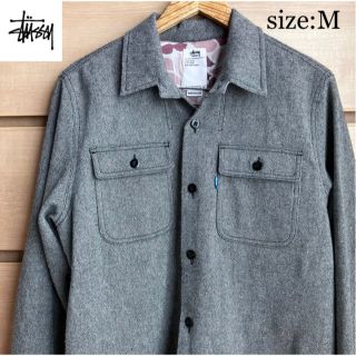 ステューシー(STUSSY)の【冬物セット割】ステューシー　STUSSY ジャケット　ブルゾン　グレー　M(ブルゾン)