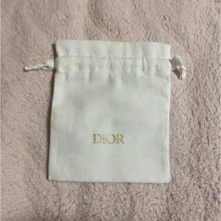 クリスチャンディオール(Christian Dior)のDior ディオール  巾着 きんちゃく ノベルティ  サンプル ホワイト 白 (その他)