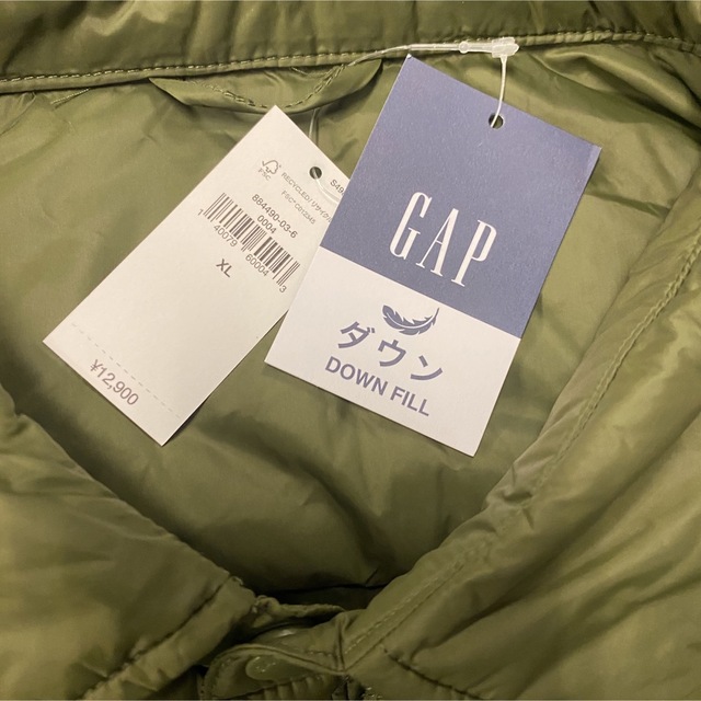 【ギャプ】GAP 00S ダウンジャケット　ビッグサイズ　シルバー　XL