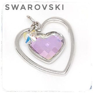 スワロフスキー(SWAROVSKI)のスワロフスキー Swarovski　キラキラ　ハート　蝶　チャーム　送料無料(チャーム)