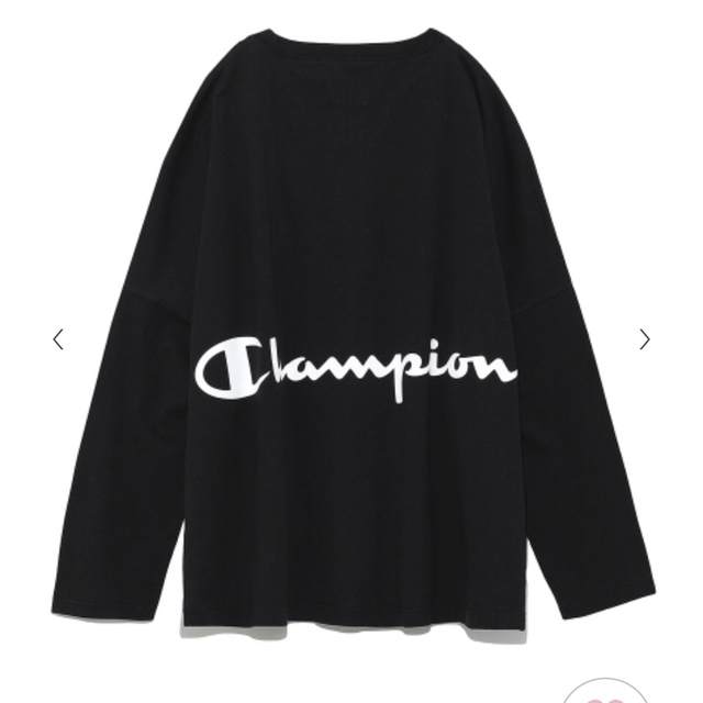 【 FRAY I.D×Champion 】 バック プリント ロング Tシャツ