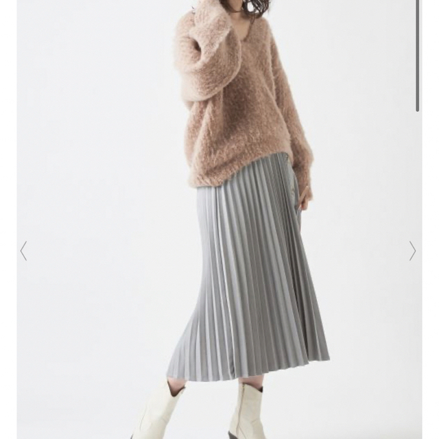 natural couture(ナチュラルクチュール)のナチュラルクチュール　デザインプリーツスカート レディースのスカート(ロングスカート)の商品写真
