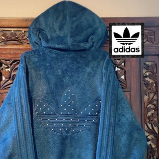 アディダス(adidas)のアディダス テディベア ジャケット パーカー ボア ジャージ コート トレーナー(パーカー)