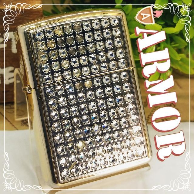 №1461 ZIPPO アーマー Armor ラインストーン  ジッポー