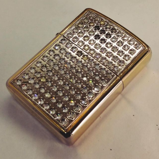 №1461 ZIPPO アーマー Armor ラインストーン  ジッポー 9