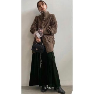Ameri VINTAGE - 新品タグ付き◇アメリ◇CHAMBRAY VELOUR SKIRTの通販