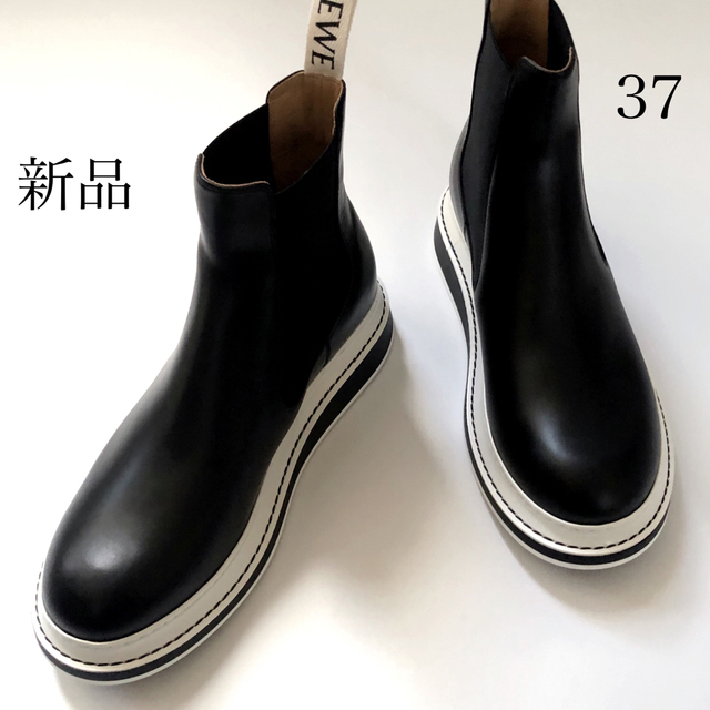 新品/37 LOEWE ロエベ サイドゴアブーツ チェルシーブーツ ブーツ-