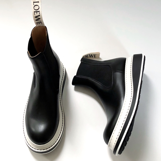 新品/37 LOEWE ロエベ ブーツ チェルシーブーツ サイドゴアブーツ生産