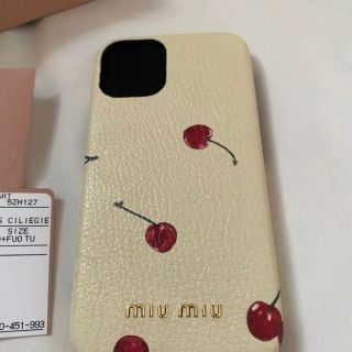 miumiu iPhone12miniケース チェリー さくらんぼ
