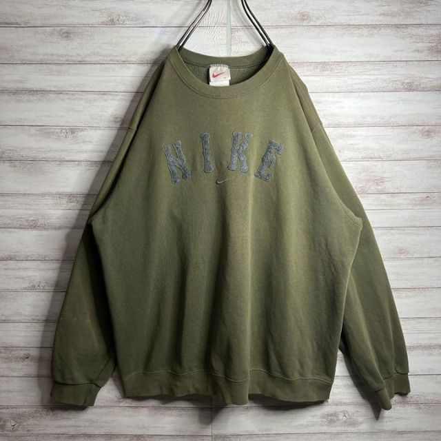 NIKE - 【USA製!!】ナイキ ✈︎刺繍ロゴ 白タグ アーチロゴ ゆるだぼ