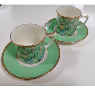 ナルミ(NARUMI)のNARUMI　ナルミ　コーヒーカップ&ソーサー　２客セット(グラス/カップ)