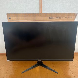 エイサー(Acer)の【美品】Acer 4Kモニター NITRO VG280Kbmiipx(ディスプレイ)