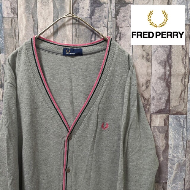 FRED PERRY　フレッドペリー　カーディガン　セーター　ワンポイント