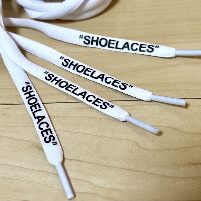 " SHOELACE " 靴紐 - 白 約160cm メンズの靴/シューズ(その他)の商品写真