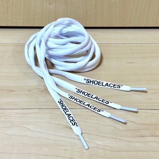 " SHOELACE " 靴紐 - 白 約160cm(その他)