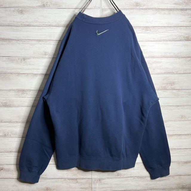 NIKE - 【入手困難!!】ナイキ ︎刺繍ロゴ アーチロゴ 白タグ ゆるだぼ トレーナーの通販 by ★古着屋KURO★ フォロー割引