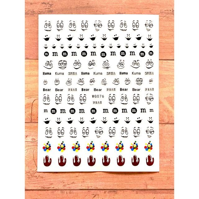 ネイルシール】m&m's チョコレート キャラクターの通販 by huusuke's