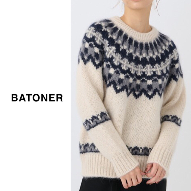 BATONER バトナー ニット セーター ノルディック | hartwellspremium.com