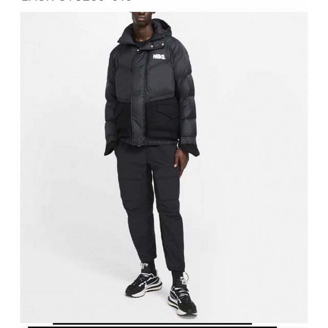 sacai(サカイ)のNike x sacai Men’s Parka  M ブラック　サカイ　ナイキ メンズのジャケット/アウター(ダウンジャケット)の商品写真