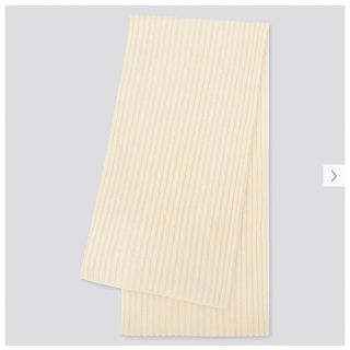 ユニクロ(UNIQLO)の中古 ユニクロ スフレヤーンニットマフラー オフホワイト UNIQLO(マフラー/ショール)