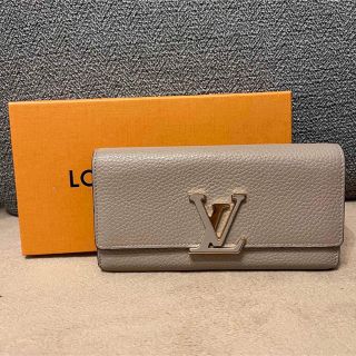 ルイヴィトン ポルトフォイユ カプシーヌ 長財布 ロング ロゴ-
