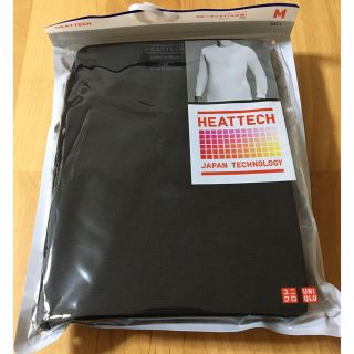 ユニクロ(UNIQLO)の☆新品未使用☆ ユニクロヒートテッククルーネックT九部袖ブラック　m(Tシャツ/カットソー(七分/長袖))