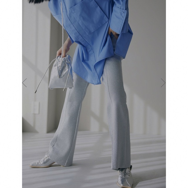 UND GLITTER FLARE PANTS グリッターフレアパンツ
