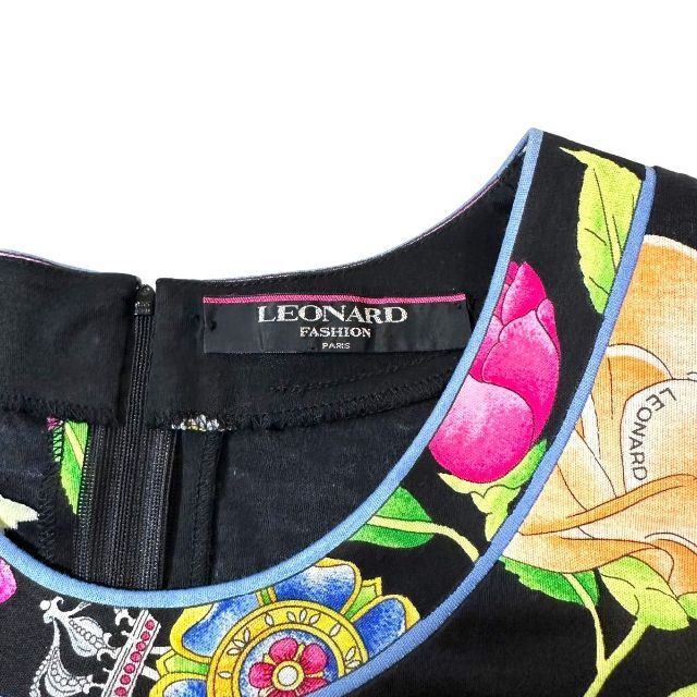 LEONARD - 【超美品】LEONARD 花柄 フラワー コットン ワンピース