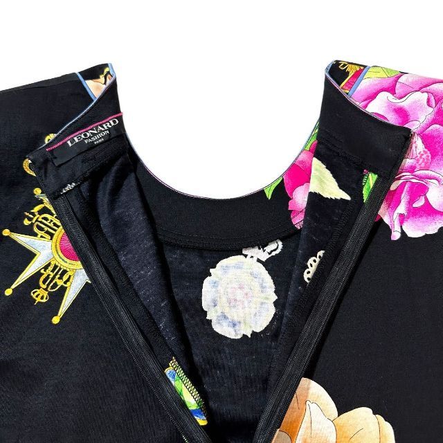 LEONARD - 【超美品】LEONARD 花柄 フラワー コットン ワンピース