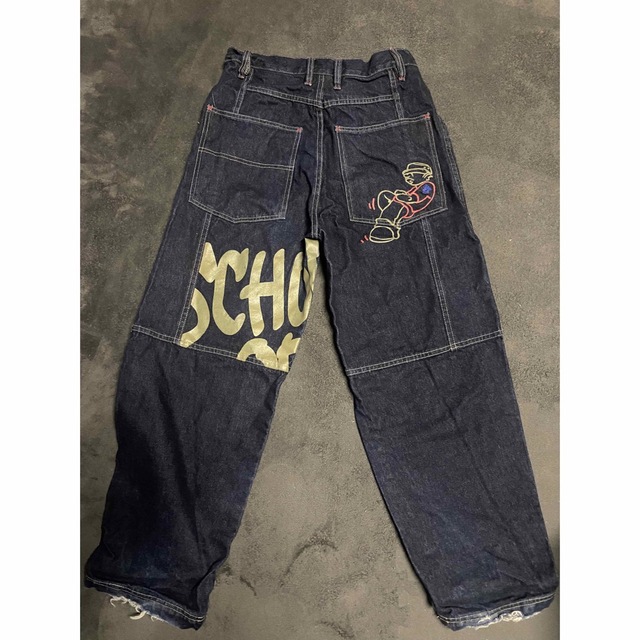 School of hard knocks デニムパンツ ワイド W32 B系