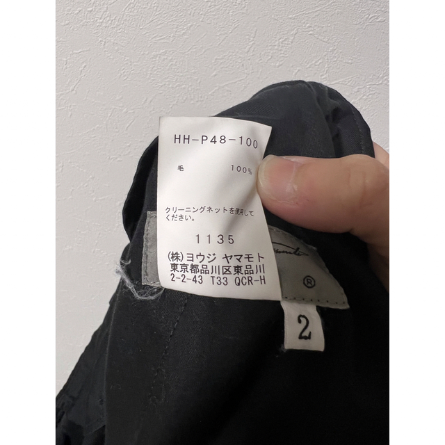 yohji yamamoto pour homme ヨウジヤマモト カラスパンツ | www