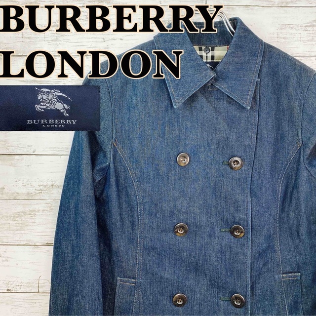 BURBERRY(バーバリー)のBURBERRY/バーバリー　デニムジャケット　バーバリーチェック150 キッズ/ベビー/マタニティのキッズ服女の子用(90cm~)(ジャケット/上着)の商品写真