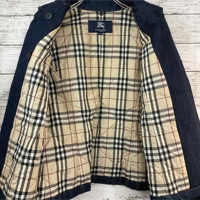 BURBERRY(バーバリー)のBURBERRY/バーバリー　デニムジャケット　バーバリーチェック150 キッズ/ベビー/マタニティのキッズ服女の子用(90cm~)(ジャケット/上着)の商品写真