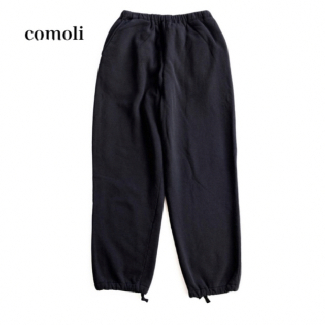 COMOLI(コモリ)のCOMOLI 21AW 吊裏毛 スウェットパンツ BLACK 3 メンズのパンツ(その他)の商品写真