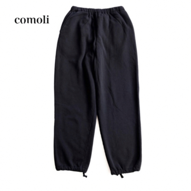 その他COMOLI 21AW 吊裏毛 スウェットパンツ BLACK 3