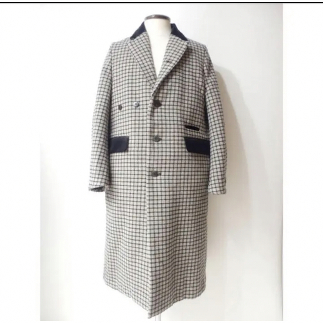 SUNSEA(サンシー)の池松壮亮　新品 SUNSEA Network Check Coat サンシー メンズのジャケット/アウター(チェスターコート)の商品写真