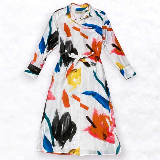 Paul Smith ポールスミス リボン ロング シャツワンピース - ロング