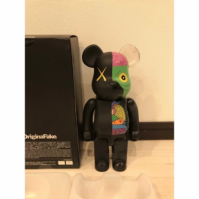 KAWS BE@BRICK OF COMPANION人体模型BLACK 400% seven-health.com