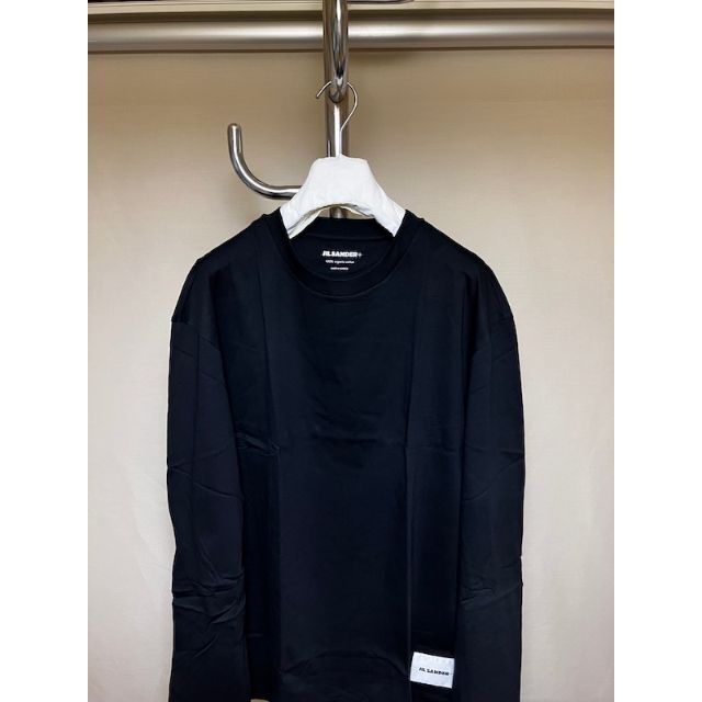 Jil Sander(ジルサンダー)の新品 XL JIL SANDER 22aw パックTシャツ 黒 長袖 3634 メンズのトップス(Tシャツ/カットソー(七分/長袖))の商品写真