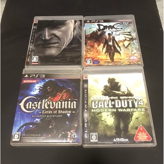 プレイステーション3(PlayStation3)のキャッスルバニア、DMCデビルメイクライ、メタルギア4、コールオブデューティ4(家庭用ゲームソフト)