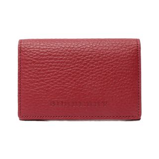 バーバリー(BURBERRY) 名刺入れ/定期入れ(レディース)(レッド/赤色系