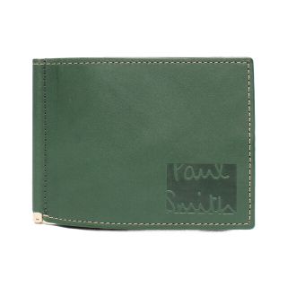 新品 ポールスミス PAUL SMITH 2つ折り財布 BILLFOLD AND COIN WALLET グリーン 深緑