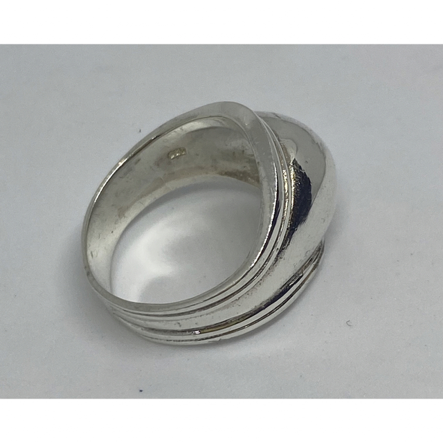 ワイド　シルバー925 リング シンプル　銀指輪　幅広平打ち　甲丸ギフトEHを1 メンズのアクセサリー(リング(指輪))の商品写真