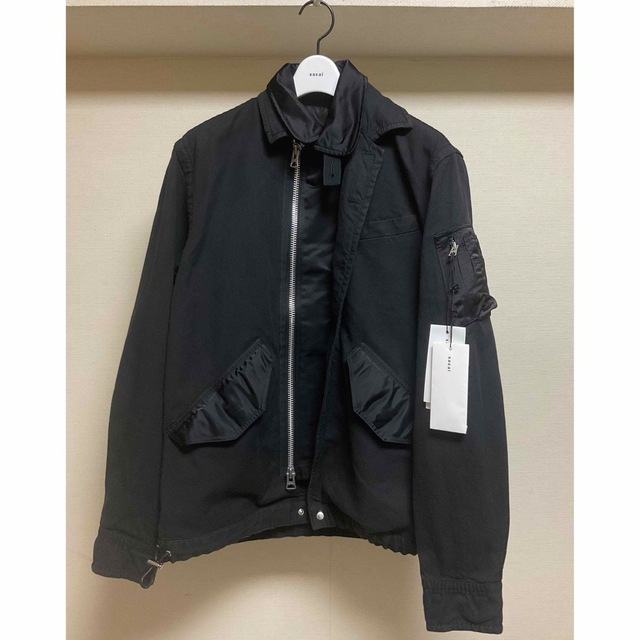 sacai - sacai 22aw Wool Surge Mix Blouson サカイの通販 by sacai - sacai 22aw Wool Surge Mix Blouson サカイの通販 by