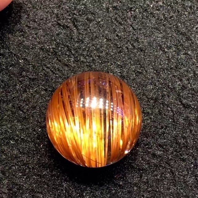 天然銅色ゴールドルチルクオーツ 丸玉 16.5mm