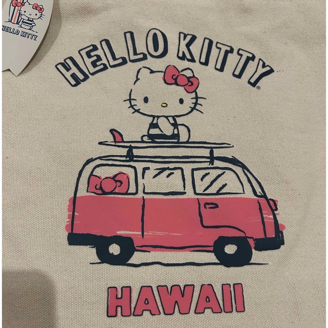 RIKO様　専用　HELLO KITTY HAWAII コットン　トートバック レディースのバッグ(トートバッグ)の商品写真