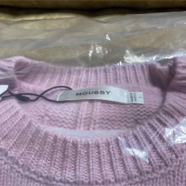 moussy(マウジー)のMOUSSY OVERSIZED WOOL セーター　ピンク レディースのトップス(ニット/セーター)の商品写真