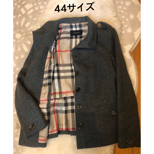 超美品本物バーバリーBurberry上質ウールジャケットコート♫レトロで