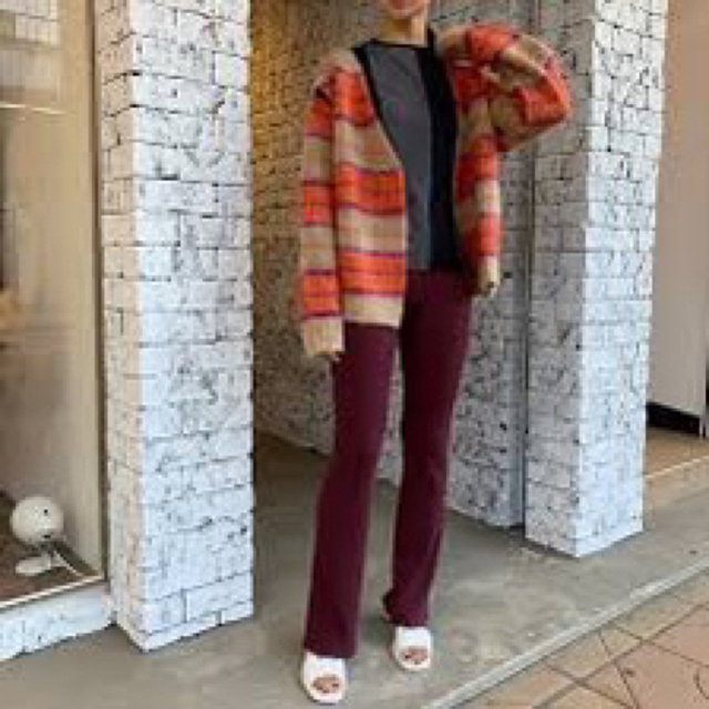 6 (ROKU) - PERVERZE Stripe Mohair Wide Cardiganの通販 by 11/8-15